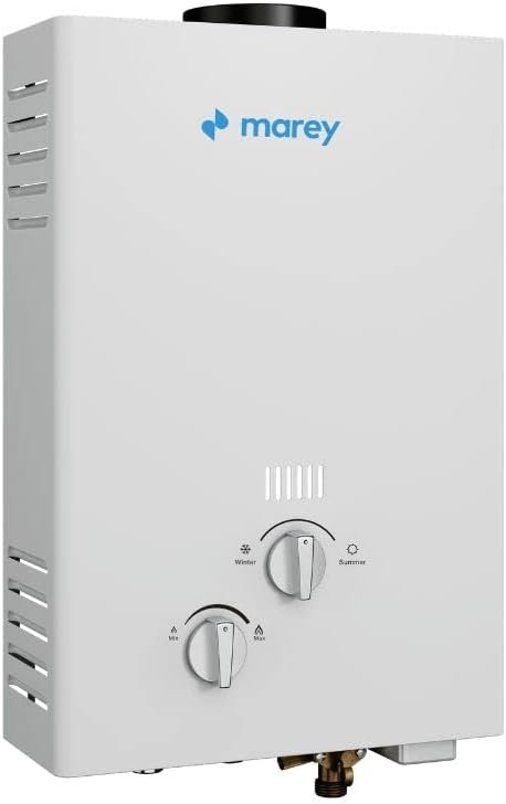 1.58 GPM, 42,000 BTUs Liquid Propane Gas Flow Activated Gas Tankless Water Heater 1.58 GPM, 42,000 BTUs Liquid Propane Gas Flow Activated Gas Tankless Water Heater