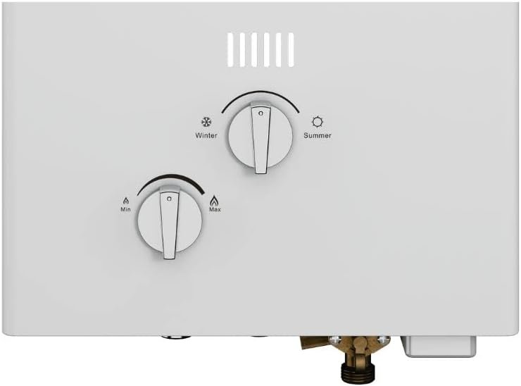 1.58 GPM, 42,000 BTUs Liquid Propane Gas Flow Activated Gas Tankless Water Heater 1.58 GPM, 42,000 BTUs Liquid Propane Gas Flow Activated Gas Tankless Water Heater