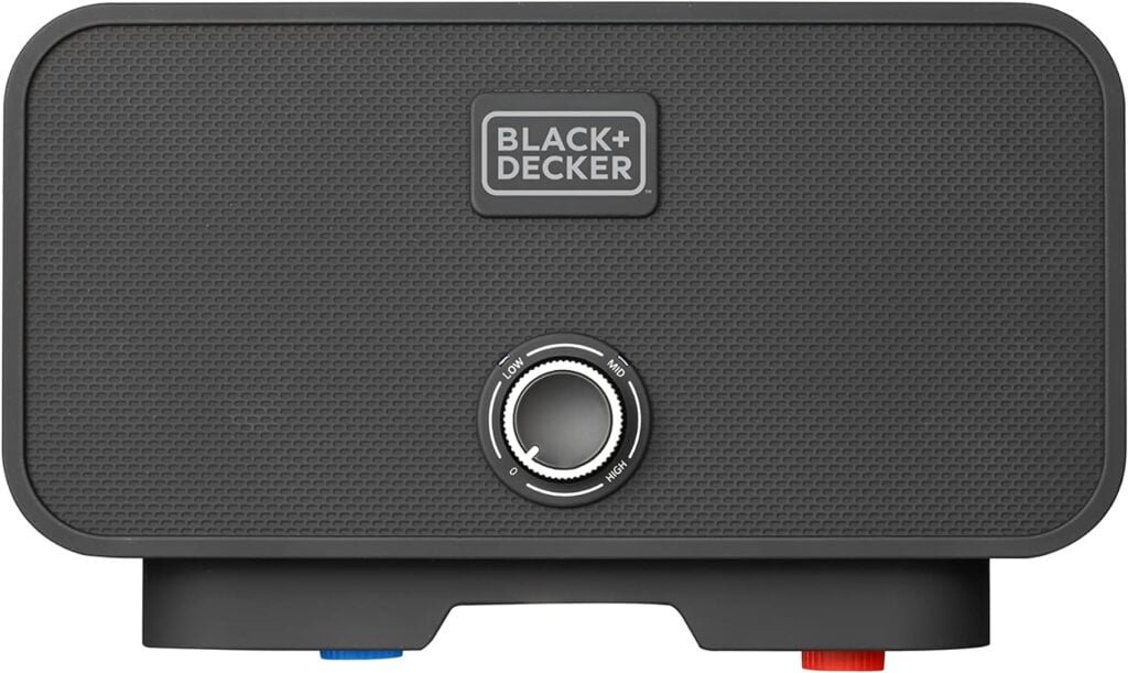 BLACK+DECKER 13kW / 240-V Tankless Electric Water Heater with Pressure Relief Device, Ideal for a Full Bathroom… BLACK+DECKER 13kW / 240-V Tankless Electric Water Heater with Pressure Relief Device, Ideal for a Full Bathroom…