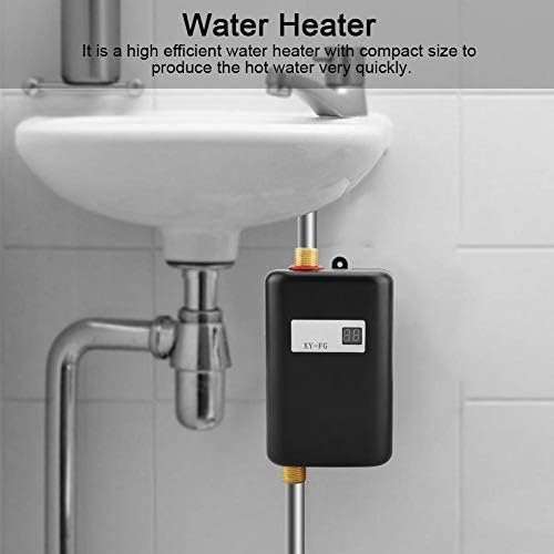 Hot Water Heater,110V 3000W Mini Electric Tankless Instant Hot Water Heater Bathroom Kitchen Washing US Plug Black Hot Water Heater,110V 3000W Mini Electric Tankless Instant Hot Water Heater Bathroom Kitchen Washing US Plug Black