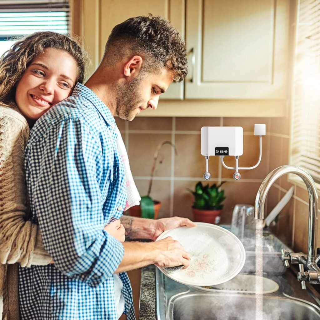 MHX Instant Electric Tankless Water Heater, 5500W 220V Constant Temperature Water Heater w/Self Modulating, 360°Install Touch Digital Display Hot Water Heater for Home Kitchen RV Bathroom (Rectangle) MHX Instant Electric Tankless Water Heater, 5500W 220V Constant Temperature Water Heater w/Self Modulating, 360°Install Touch Digital Display Hot Water Heater for Home Kitchen RV Bathroom (Rectangle)