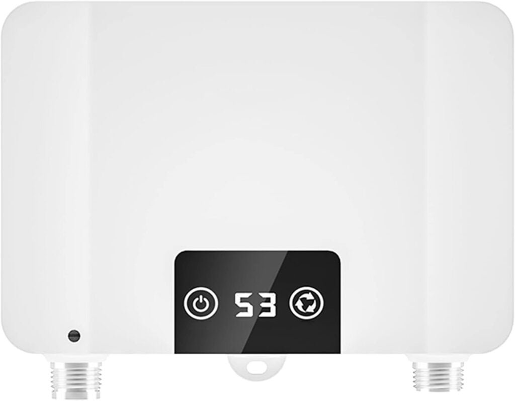 MHX Instant Electric Tankless Water Heater, 5500W 220V Constant Temperature Water Heater w/Self Modulating, 360°Install Touch Digital Display Hot Water Heater for Home Kitchen RV Bathroom (Rectangle) MHX Instant Electric Tankless Water Heater, 5500W 220V Constant Temperature Water Heater w/Self Modulating, 360°Install Touch Digital Display Hot Water Heater for Home Kitchen RV Bathroom (Rectangle)