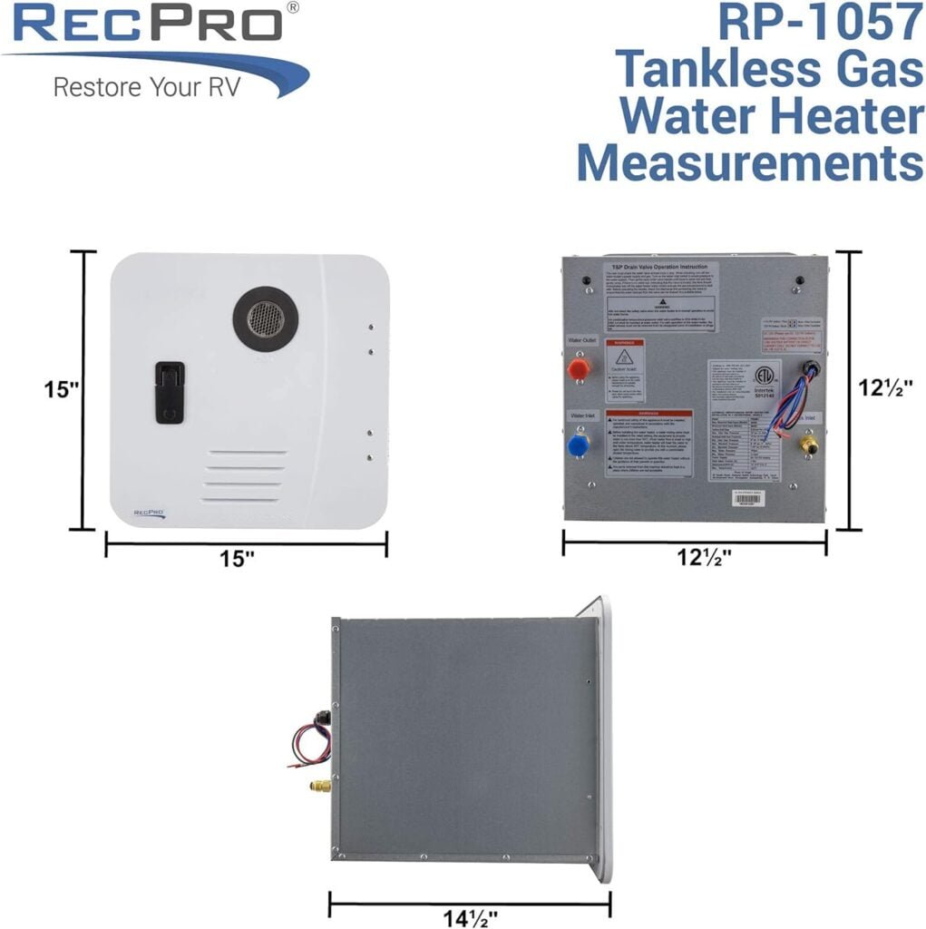 RecPro RV Tankless Water Heater | On Demand Hot Water Heater | Gas Water Heater | Remote Control (White) RecPro RV Tankless Water Heater | On Demand Hot Water Heater | Gas Water Heater | Remote Control (White)