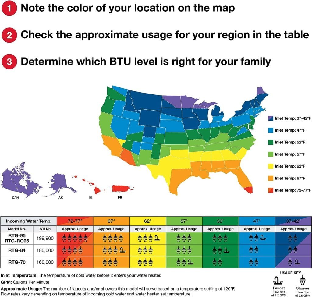 Rheem Mid-Efficiency 7.0GPM Indoor Natural Gas Tankless Water Heater Rheem Mid-Efficiency 7.0GPM Indoor Natural Gas Tankless Water Heater