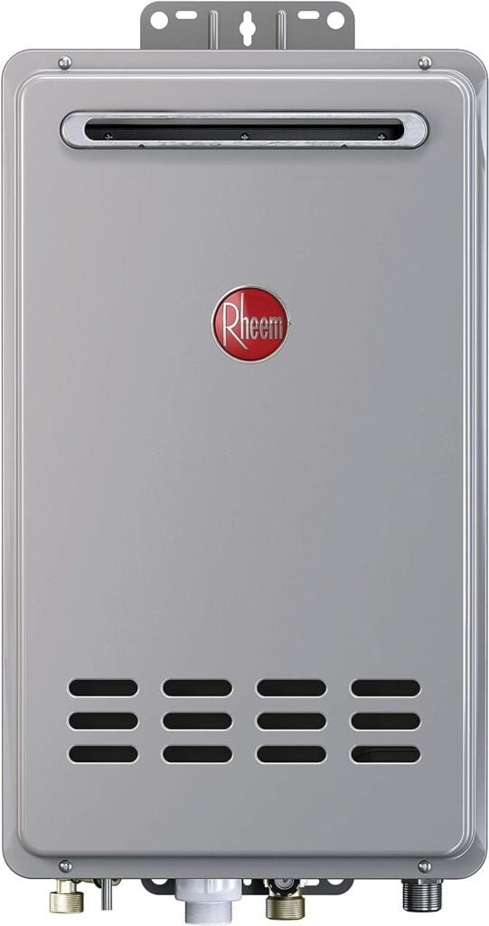 Rheem Mid-Efficiency 7.0GPM Outdoor Natural Gas Tankless Water Heater Rheem Mid-Efficiency 7.0GPM Outdoor Natural Gas Tankless Water Heater