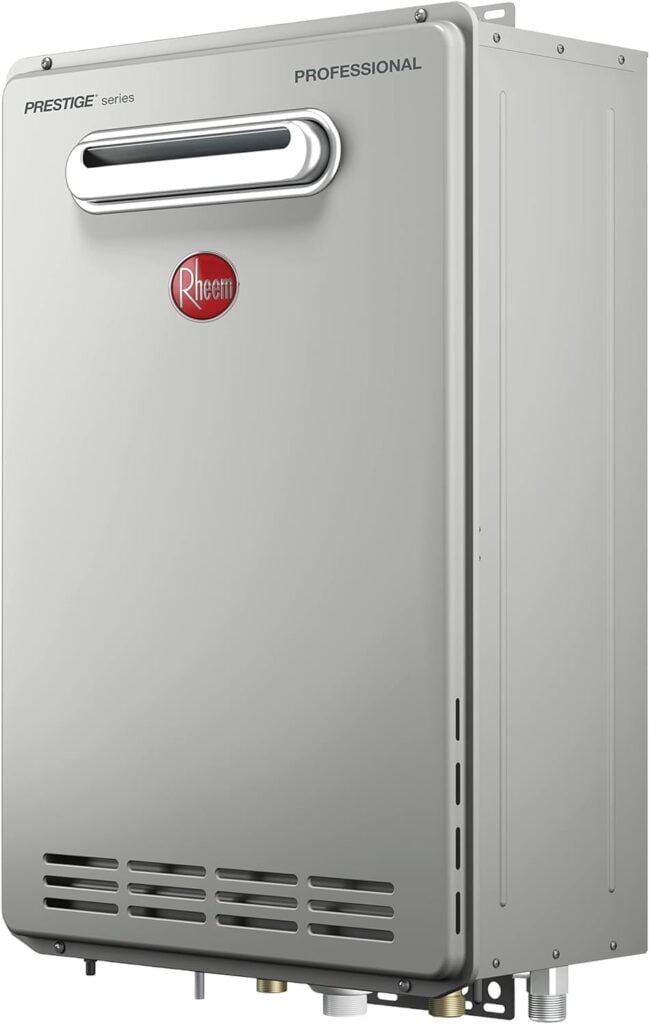 Rheem Prestige Condensing Tankless Outdoor Natural Gas Water Heater 6.8 GPM - RTGH-68XLN-2 Rheem Prestige Condensing Tankless Outdoor Natural Gas Water Heater 6.8 GPM - RTGH-68XLN-2