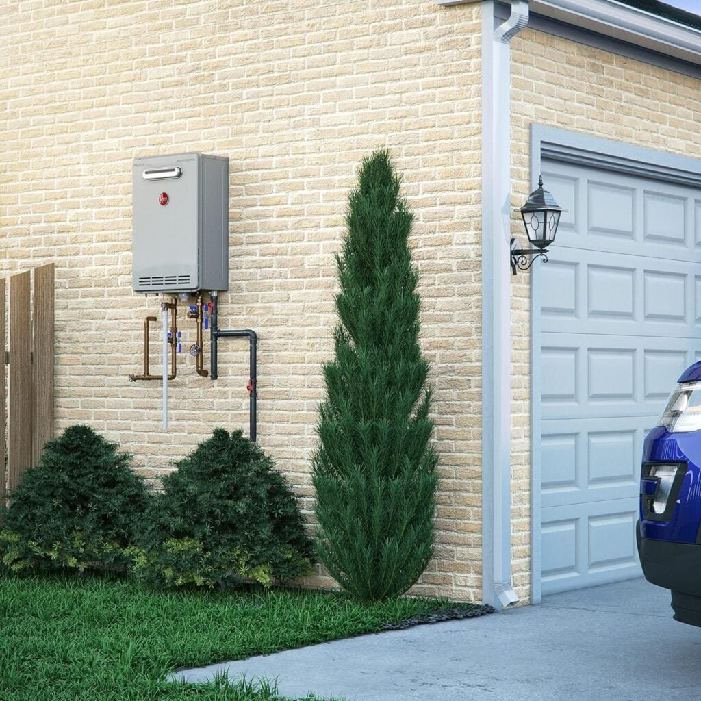 Rheem Prestige Condensing Tankless Outdoor Natural Gas Water Heater 6.8 GPM - RTGH-68XLN-2 Rheem Prestige Condensing Tankless Outdoor Natural Gas Water Heater 6.8 GPM - RTGH-68XLN-2