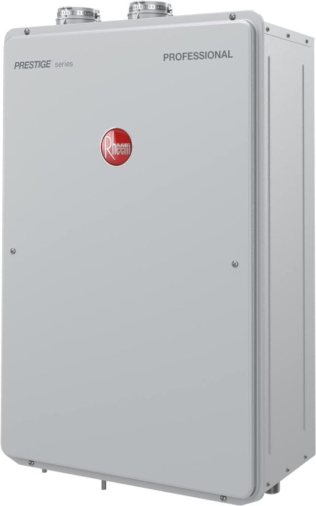 Rheem Prestige High Efficiency 9.5GPM Indoor Natural Gas Tankless Water Heater