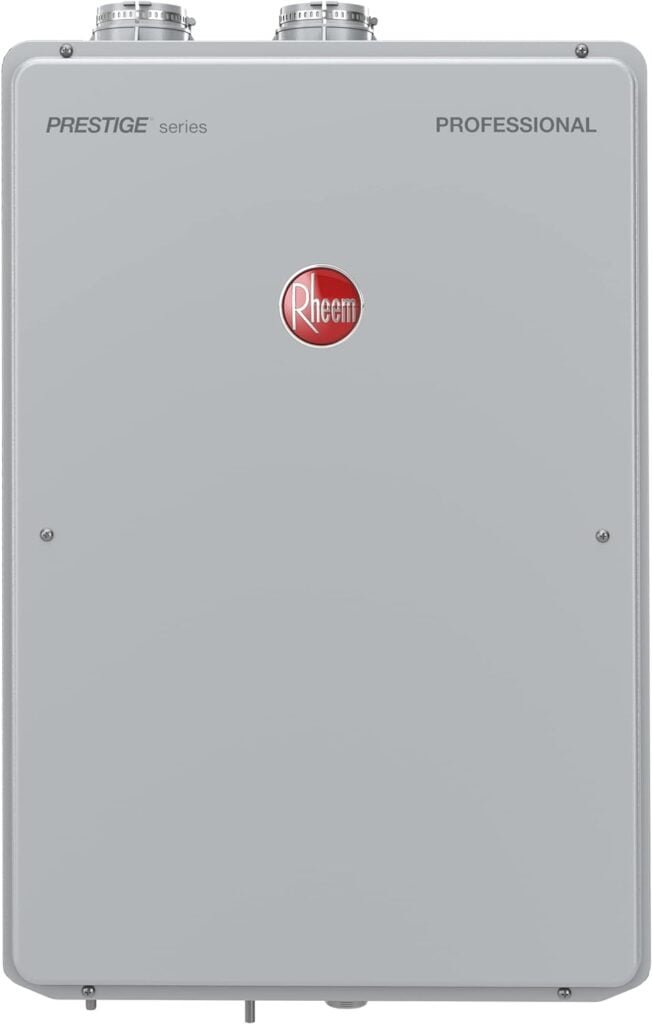 Rheem Prestige High Efficiency 9.5GPM Indoor Natural Gas Tankless Water Heater