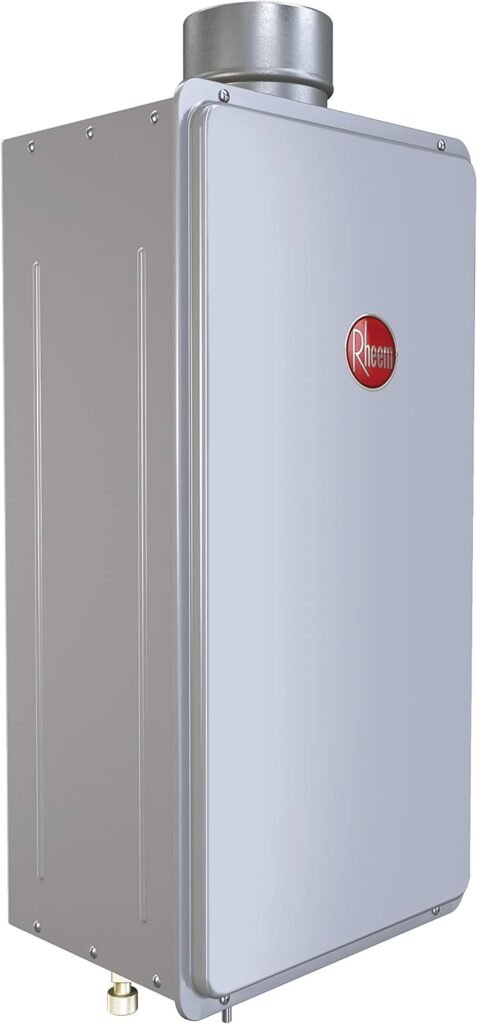 Rheem Tankless Indoor Liquid Propane Water Heater Mid-Efficiency 9.5 GPM Rheem Tankless Indoor Liquid Propane Water Heater Mid-Efficiency 9.5 GPM