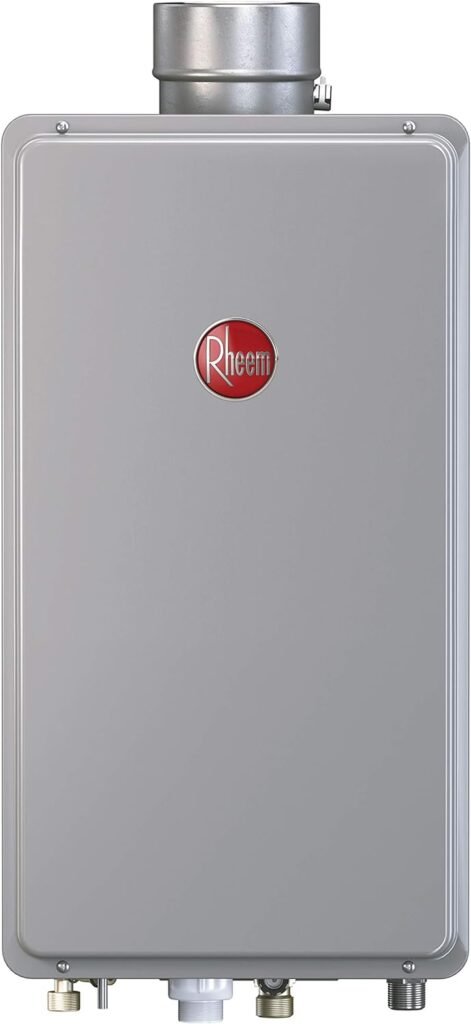 Rheem Tankless Indoor Liquid Propane Water Heater Mid-Efficiency 9.5 GPM Rheem Tankless Indoor Liquid Propane Water Heater Mid-Efficiency 9.5 GPM