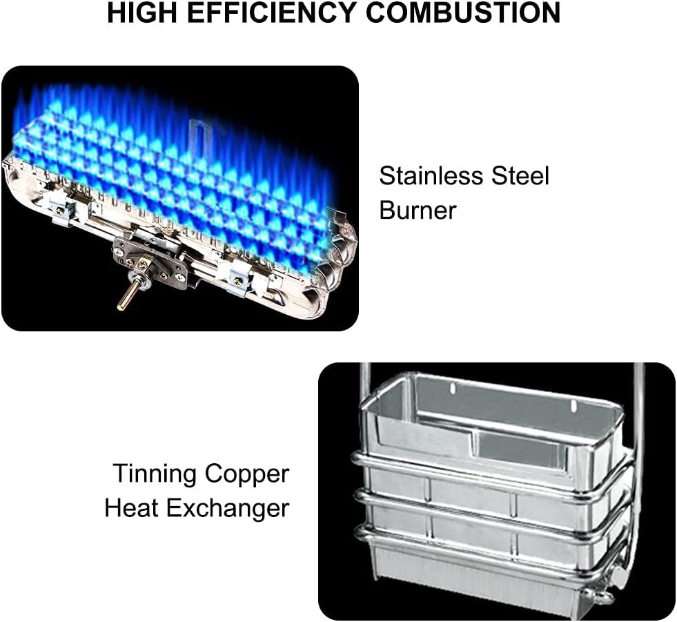 Tankless Water Heater, Camplux Outdoor Portable Propane Gas Tankless Water Heater for Camping Showers, 2.64 GPM, Gray Tankless Water Heater, Camplux Outdoor Portable Propane Gas Tankless Water Heater for Camping Showers, 2.64 GPM, Gray