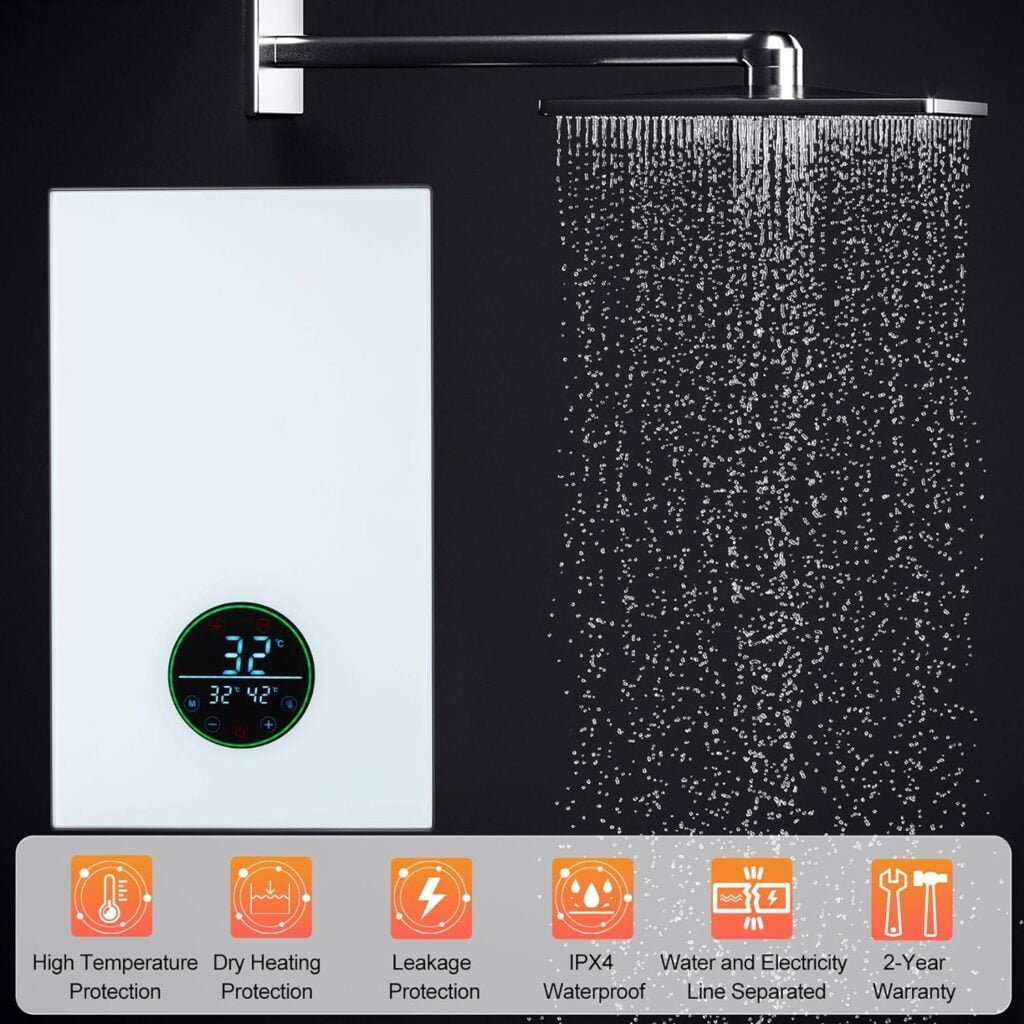 Upgrade Tankless Water Heater Electric 11KW 240V,On Demand Instant Endless Hot Water Heater with Self Modulates to Save Energy Use,Digital Display Hot Water Heater for Residential Whole House Shower Upgrade Tankless Water Heater Electric 11KW 240V,On Demand Instant Endless Hot Water Heater with Self Modulates to Save Energy Use,Digital Display Hot Water Heater for Residential Whole House Shower