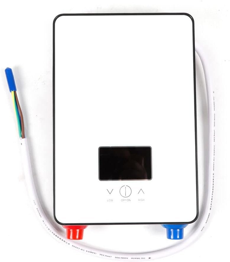 110V 4500W Instant Electric Tankless Hot Water Heater Boiler LED Bathroom Kitchen Whole House w/Shower Head 2 Color USA (WHITE) 110V 4500W Instant Electric Tankless Hot Water Heater Boiler LED Bathroom Kitchen Whole House w/Shower Head 2 Color USA (WHITE)