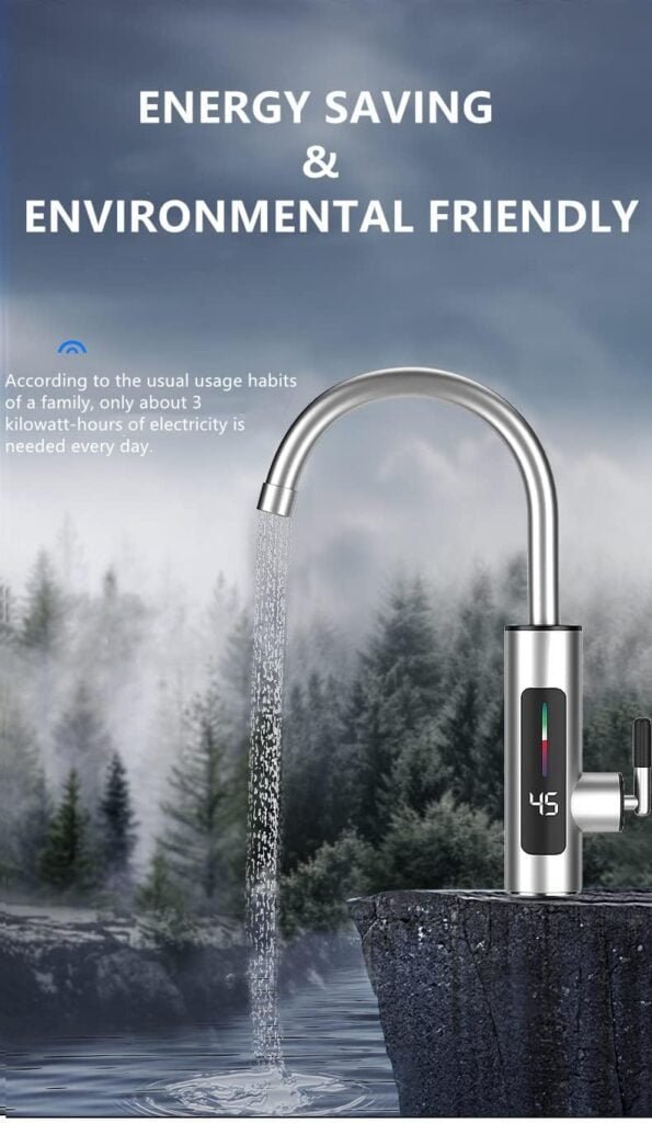 110V Hot Water Heater Faucet Instant Tankless Electric Kitchen Bathroom Fast Heating Tap Water Faucet with LED Digital Display 110V Hot Water Heater Faucet Instant Tankless Electric Kitchen Bathroom Fast Heating Tap Water Faucet with LED Digital Display