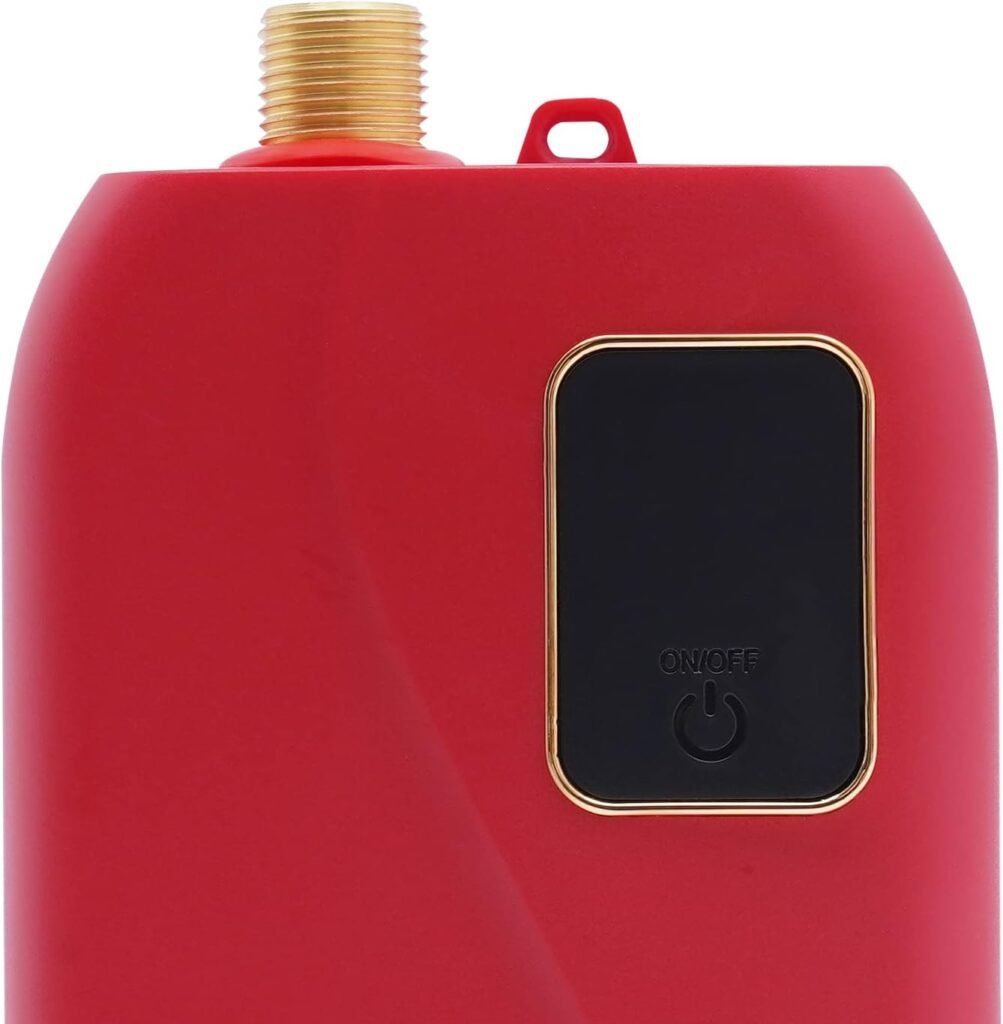 3000W Mini Electric Tankless Water Heater, 110V Electric On Demand Hot Water with Temperature Controllable for Home/Kitchen/Indoor (Red) 3000W Mini Electric Tankless Water Heater, 110V Electric On Demand Hot Water with Temperature Controllable for Home/Kitchen/Indoor (Red)