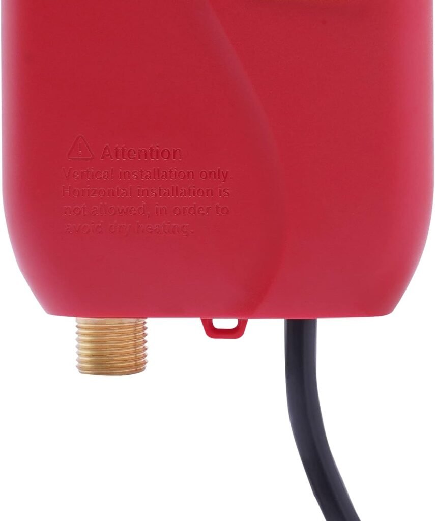 3000W Mini Electric Tankless Water Heater, 110V Electric On Demand Hot Water with Temperature Controllable for Home/Kitchen/Indoor (Red) 3000W Mini Electric Tankless Water Heater, 110V Electric On Demand Hot Water with Temperature Controllable for Home/Kitchen/Indoor (Red)
