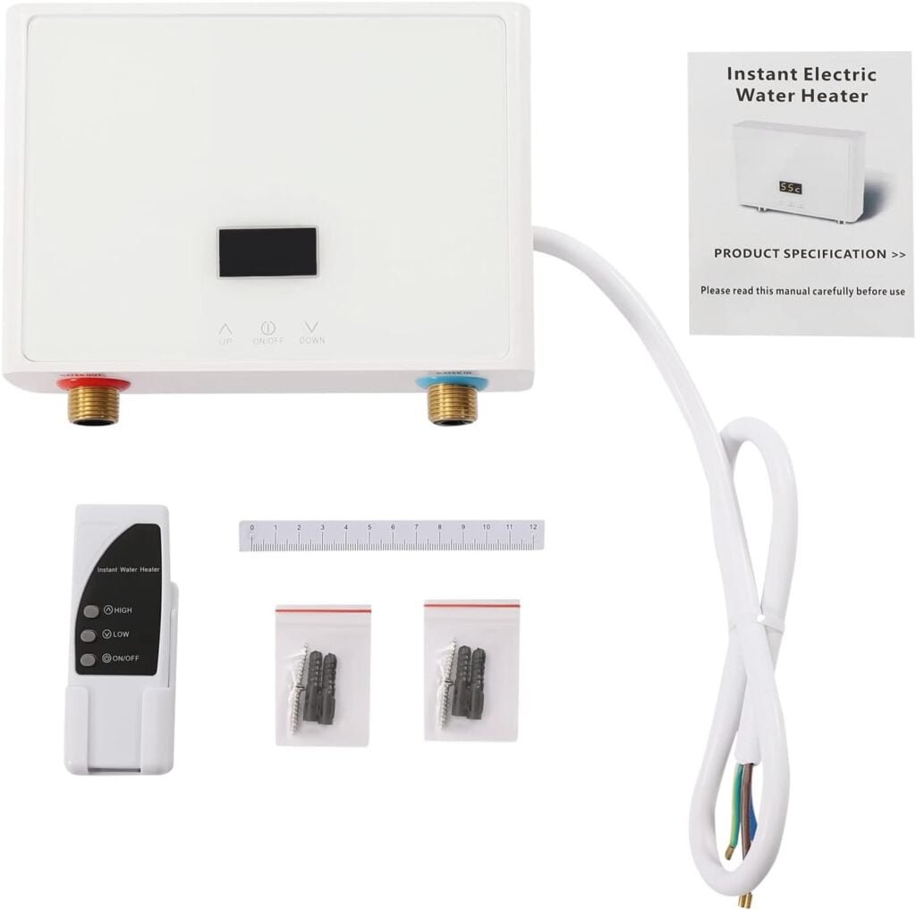4000W Mini Electric Tankless Water Heater - 110V Small Instant Hot Water Heater,Under Sink Plug in Water Heaters on Demand with Remote Control Touch Screen Digital Display 4000W Mini Electric Tankless Water Heater - 110V Small Instant Hot Water Heater,Under Sink Plug in Water Heaters on Demand with Remote Control Touch Screen Digital Display