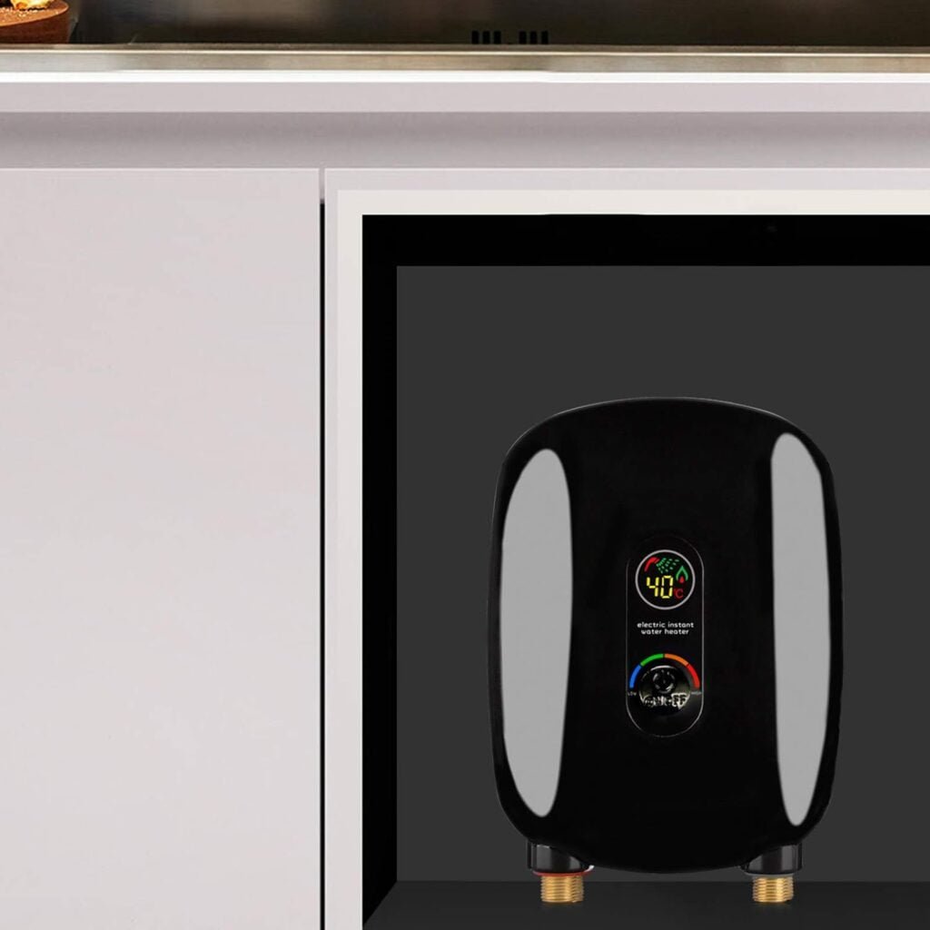 6500W 220V Tankless Water Heater Electric, Instant Hot Water with LCD Display, Electric Water Heater Whole House for Home Restaurant Office Hotel RV, 68~126°F