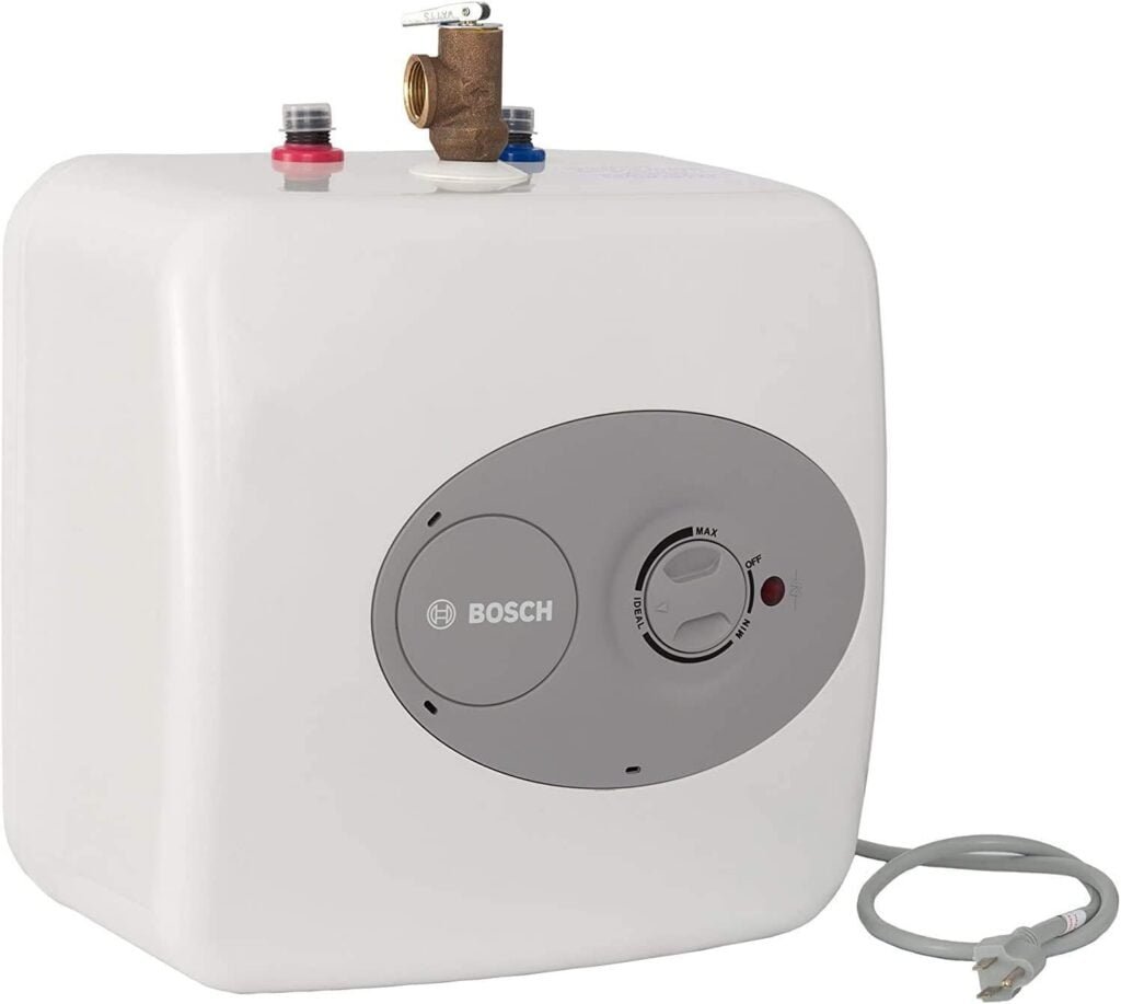 Bosch Electric Mini-Tank Water Heater Tronic 3000 T 4-Gallon (ES4) - Eliminate Time for Hot Water - Shelf, Wall or Floor Mounted Bosch Electric Mini-Tank Water Heater Tronic 3000 T 4-Gallon (ES4) - Eliminate Time for Hot Water - Shelf, Wall or Floor Mounted