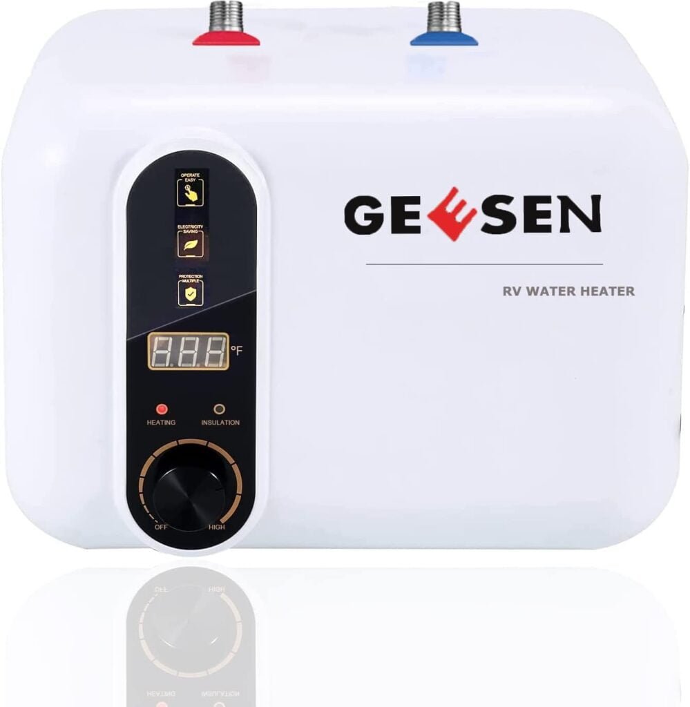 Electric Hot Water Heater 110/120V Small Compact Tank Storage,Rv Tr 3.5 Gallon Trailer 1.5KW Kitchen Instant Under Sink Counter Cupboard, RV 1 PCs 16” Long 1/2”FIP Stainless Steel Water Hose 11L Electric Hot Water Heater 110/120V Small Compact Tank Storage,Rv Tr 3.5 Gallon Trailer 1.5KW Kitchen Instant Under Sink Counter Cupboard, RV 1 PCs 16” Long 1/2”FIP Stainless Steel Water Hose 11L