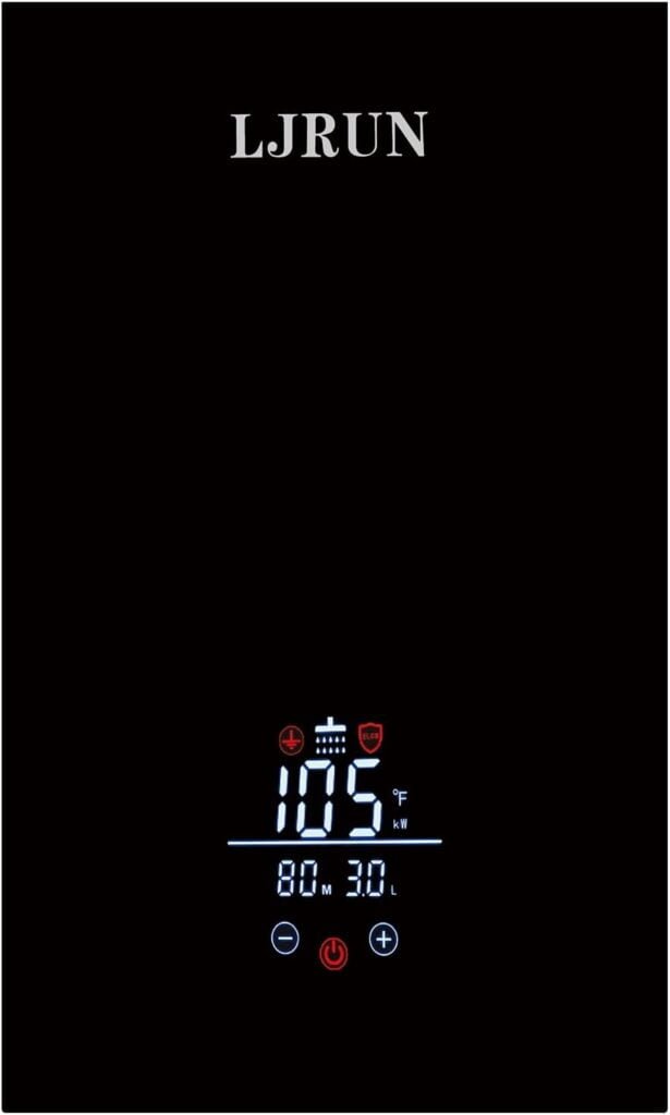 Electric Tankless Water Heater, LJRUN 11kW Instant Hot Water Heater on Demand 240V Point of Use Hot Water Heater for Kitchen Bathroom with Self-ModulationTechnology. (Black) Electric Tankless Water Heater, LJRUN 11kW Instant Hot Water Heater on Demand 240V Point of Use Hot Water Heater for Kitchen Bathroom with Self-ModulationTechnology. (Black)