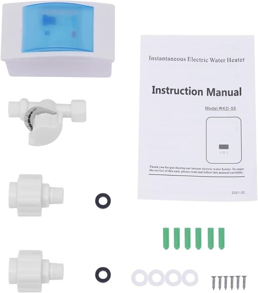 Harbin-Star Tankless Water Heater Electric, 6500W Electric Water Heater with LED Display, 220V On Demand Instant Hot Water Heater, Self Modulates to Save Energy Use, for Shower Kitchen Bathroom -White Harbin-Star Tankless Water Heater Electric, 6500W Electric Water Heater with LED Display, 220V On Demand Instant Hot Water Heater, Self Modulates to Save Energy Use, for Shower Kitchen Bathroom -White