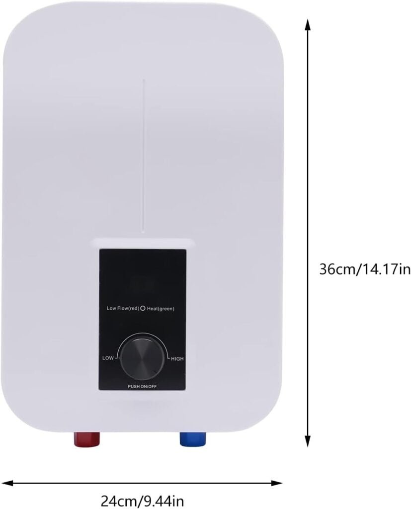 Harbin-Star Tankless Water Heater Electric, 6500W Electric Water Heater with LED Display, 220V On Demand Instant Hot Water Heater, Self Modulates to Save Energy Use, for Shower Kitchen Bathroom -White Harbin-Star Tankless Water Heater Electric, 6500W Electric Water Heater with LED Display, 220V On Demand Instant Hot Water Heater, Self Modulates to Save Energy Use, for Shower Kitchen Bathroom -White