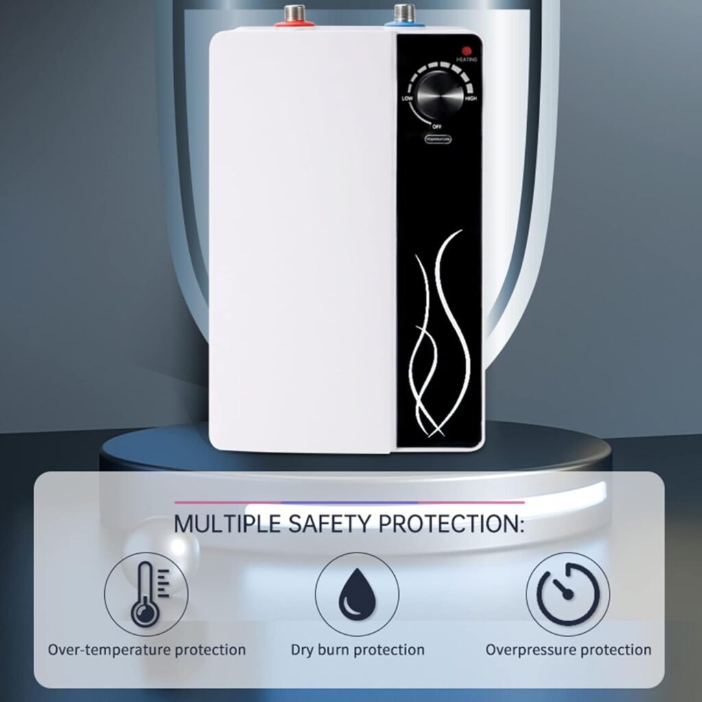Lianfengymx Mini Electric Tankless Water Heater 3000W 110V Constant Temperature Instant Hot Water Heater with Degrees Celsius and Fahrenheit Digital Display On Demand Hot Water Heater Lianfengymx Mini Electric Tankless Water Heater 3000W 110V Constant Temperature Instant Hot Water Heater with Degrees Celsius and Fahrenheit Digital Display On Demand Hot Water Heater