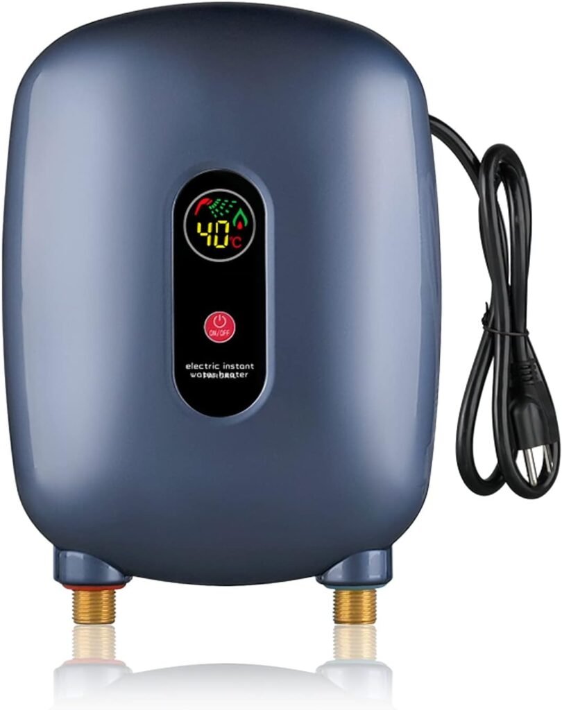 Tankless Electric Water Heater 110V 3000W Under Sink On Demand Instant Hot Water Heater for Kitchen Bathroom Washing (Blue) Tankless Electric Water Heater 110V 3000W Under Sink On Demand Instant Hot Water Heater for Kitchen Bathroom Washing (Blue)