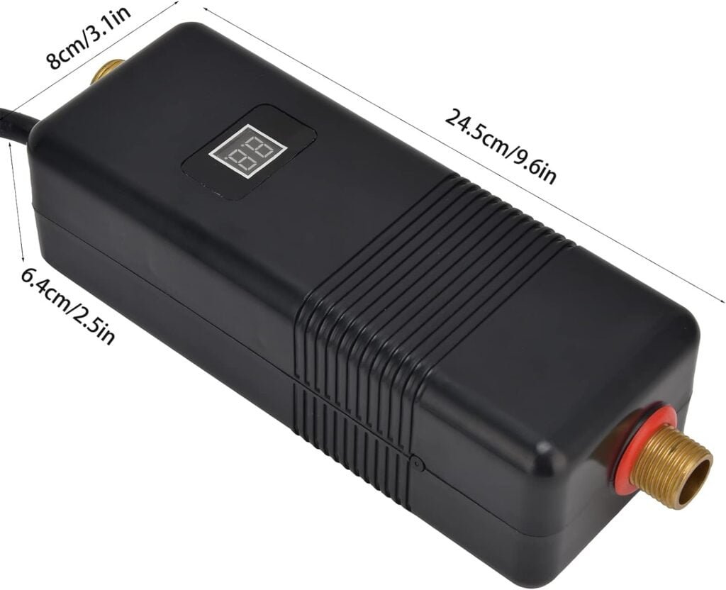 Tankless Water Heater Electric 3KW, Hot Water Heater Digital Display,Mini Electric Instant Hot Water Heater Under Sink,Overheating Protection,for Home Bathroom Kitchen Washing(US 110V) Tankless Water Heater Electric 3KW, Hot Water Heater Digital Display,Mini Electric Instant Hot Water Heater Under Sink,Overheating Protection,for Home Bathroom Kitchen Washing(US 110V)