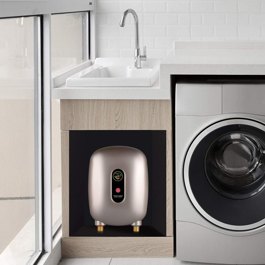 XUANIIIL Mini Tank Electric Water Heater, Tankless Point of Use Water Heater for Instant Hot Water Under Kitchen Sink 110V 3000W XUANIIIL Mini Tank Electric Water Heater, Tankless Point of Use Water Heater for Instant Hot Water Under Kitchen Sink 110V 3000W