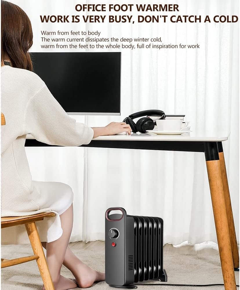 - 900W Oil Filled Radiator Heater Indoor Quiet Heater Automatic Power-Off and Durable Radiator Heater Overheating and Tip-Over Protection - 900W Oil Filled Radiator Heater Indoor Quiet Heater Automatic Power-Off and Durable Radiator Heater Overheating and Tip-Over Protection