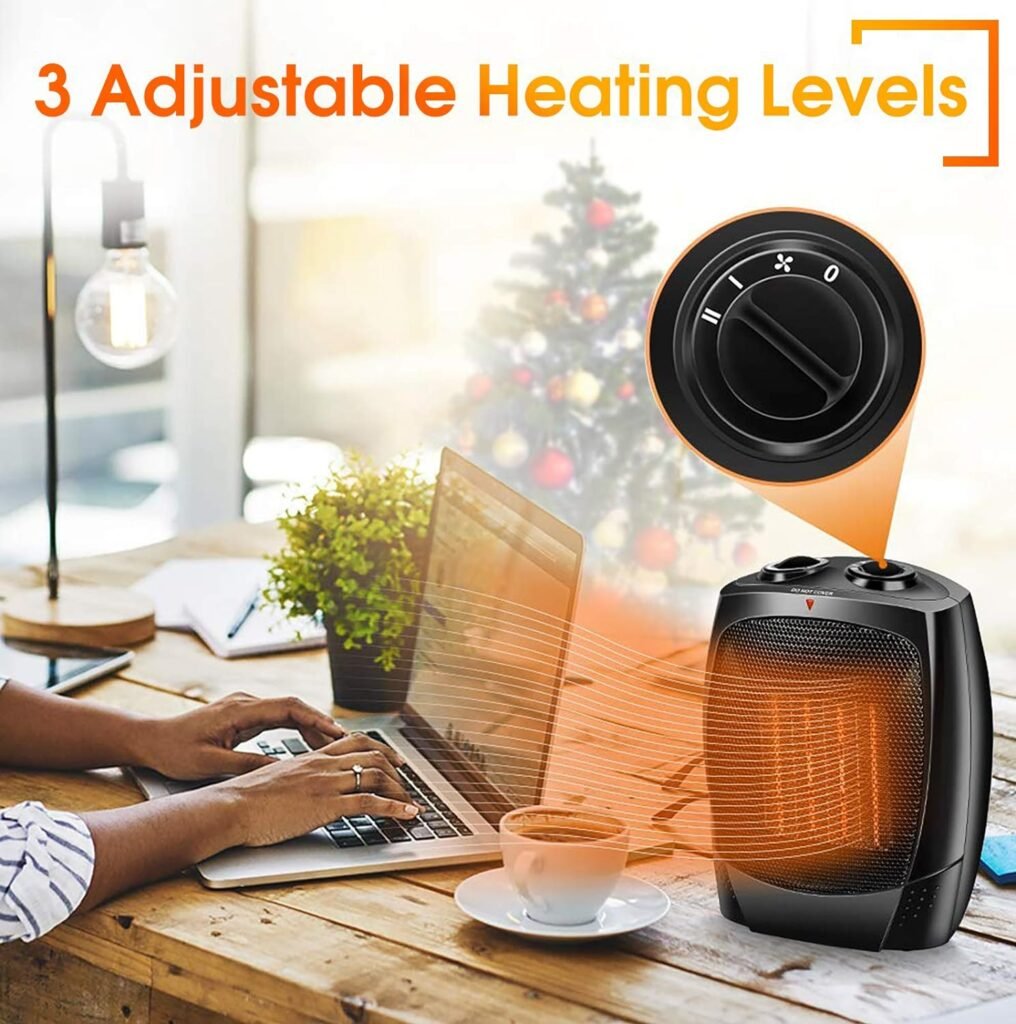 Air Choice Desk Heater and Infrared Heater, 1500W Space Heaters for Indoor Use, Fast Heating Electric Space Heater, 3 Modes, Tip-over Overheat Protection, Portable Small Heater for Room Office Home Air Choice Desk Heater and Infrared Heater, 1500W Space Heaters for Indoor Use, Fast Heating Electric Space Heater, 3 Modes, Tip-over Overheat Protection, Portable Small Heater for Room Office Home