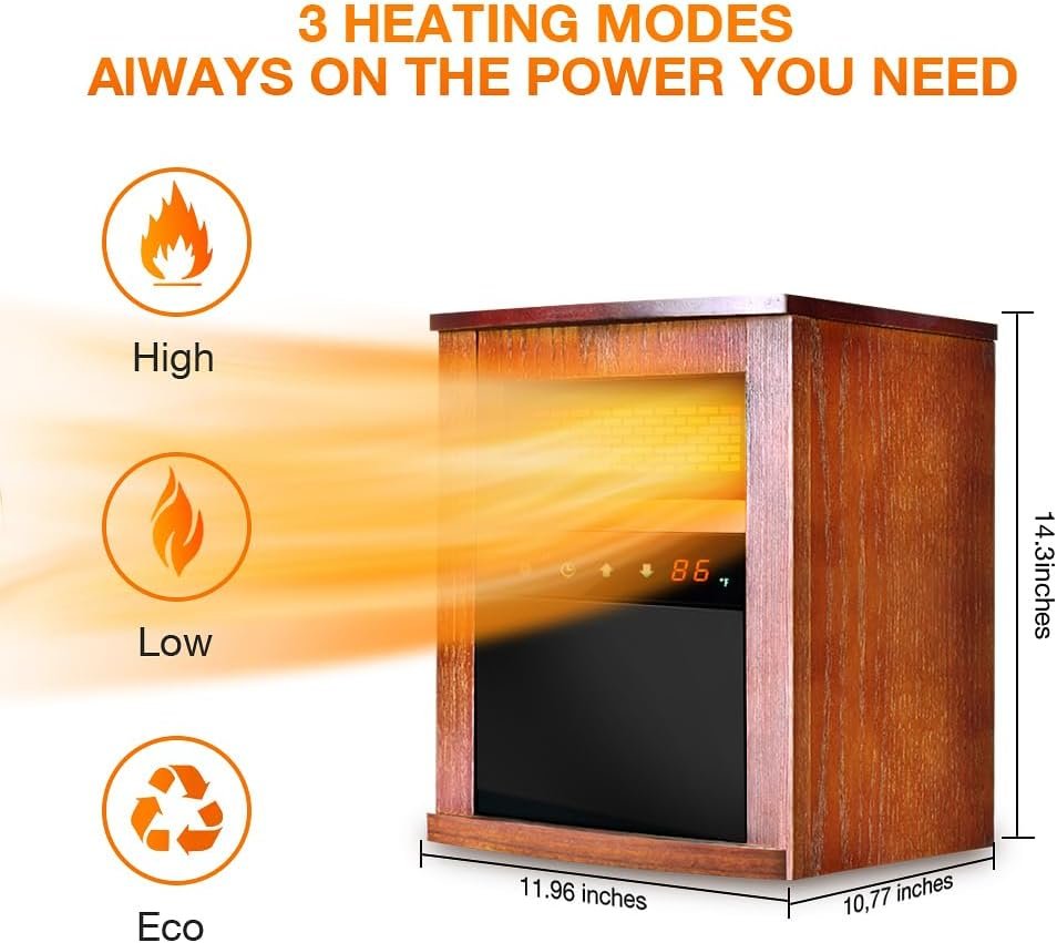 Air Choice Oil Heater and Infrared Heater Kit, Portable Heater with Fast Heating Feature, Room Heater for Indoor Use and Outdoors Air Choice Oil Heater and Infrared Heater Kit, Portable Heater with Fast Heating Feature, Room Heater for Indoor Use and Outdoors
