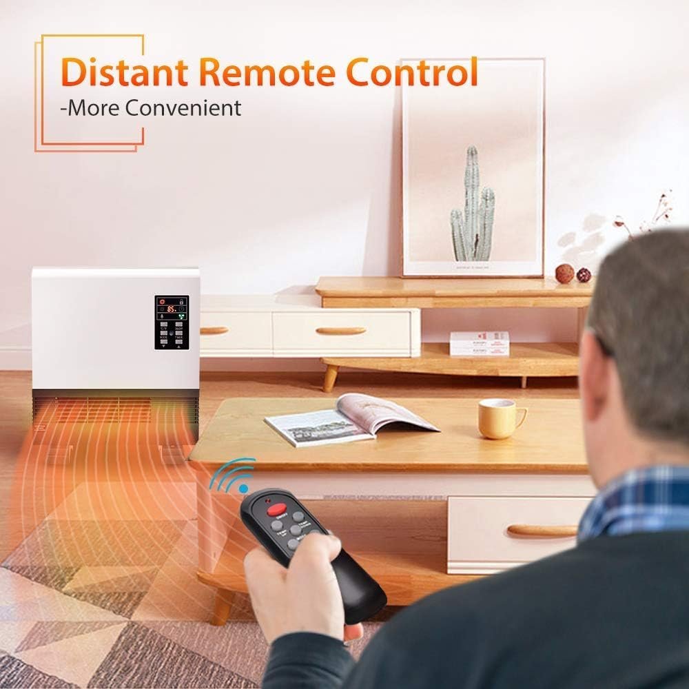 Airchoice Electric Heater, 1500W Space Heater, Wall Mounted Room Heater with Stand, Energy Saving, Timer, 3 Modes, Quick Heat Electric Space Heater, Infrared Wall Heater for Bedroom, Bathroom, Office Airchoice Electric Heater, 1500W Space Heater, Wall Mounted Room Heater with Stand, Energy Saving, Timer, 3 Modes, Quick Heat Electric Space Heater, Infrared Wall Heater for Bedroom, Bathroom, Office