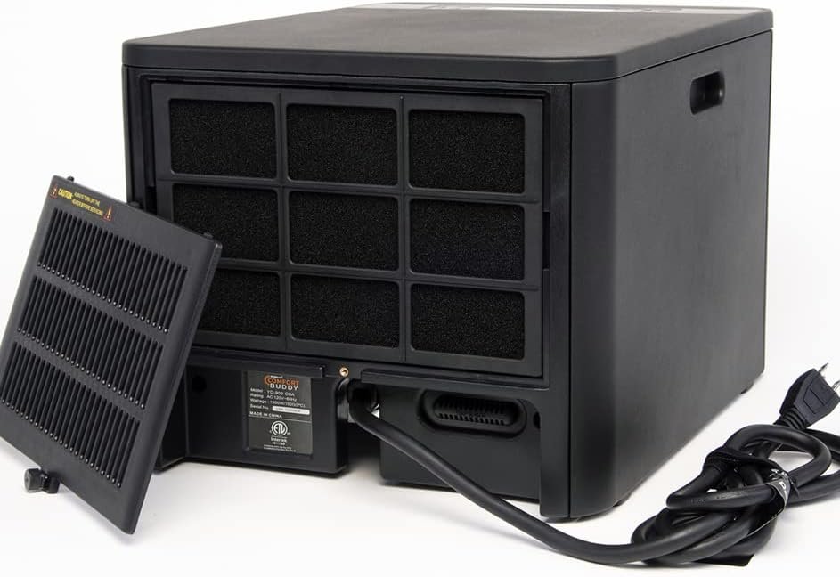 Airnmore Comfort Buddy, Our Newest Space Heater, Unique Small Form Factor for Small Areas, On-Top Controls plus Handheld Remote, Intertek Listed, Great for Bedrooms, Basements, Garages Airnmore Comfort Buddy, Our Newest Space Heater, Unique Small Form Factor for Small Areas, On-Top Controls plus Handheld Remote, Intertek Listed, Great for Bedrooms, Basements, Garages