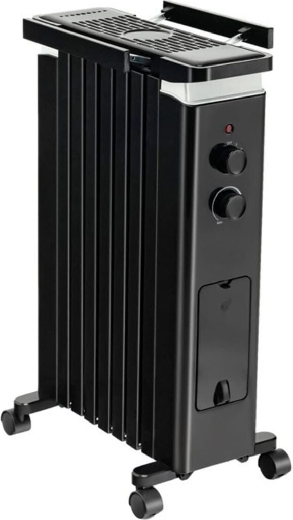 ARLIME Oil Filled Radiator Heater, 2022 Upgraded 1500W Radiator Heater with Thermostat, Overheat  Tip-Over Protection, Quiet Space Heater with Humidifier, Retractable Rack, Oil Heaters for indoor use ARLIME Oil Filled Radiator Heater, 2022 Upgraded 1500W Radiator Heater with Thermostat, Overheat  Tip-Over Protection, Quiet Space Heater with Humidifier, Retractable Rack, Oil Heaters for indoor use