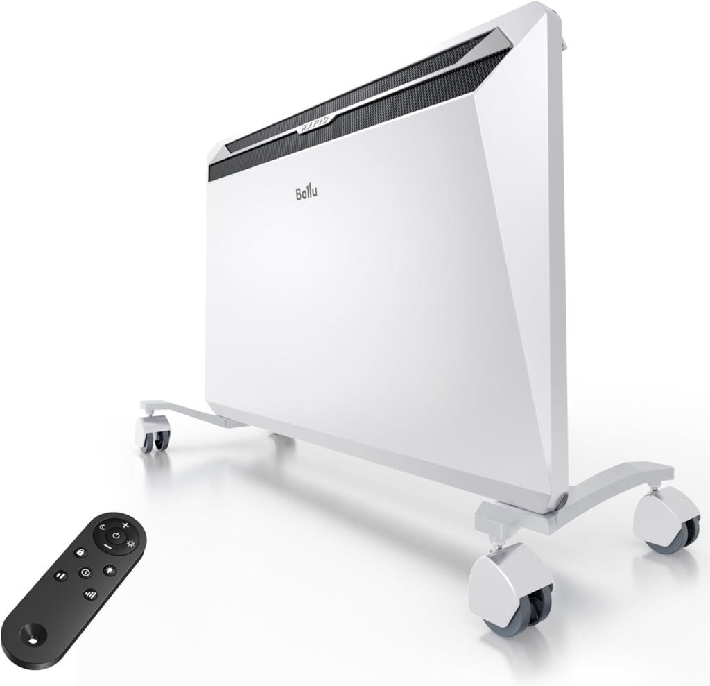 Ballu Convection Space Heaters for Indoor Use,1500W Whole Room Heating with Remote,24 hours Timer,Eco,Stand  Wall mount,Large Room Panel Electric Space Heater Ballu Convection Space Heaters for Indoor Use,1500W Whole Room Heating with Remote,24 hours Timer,Eco,Stand  Wall mount,Large Room Panel Electric Space Heater