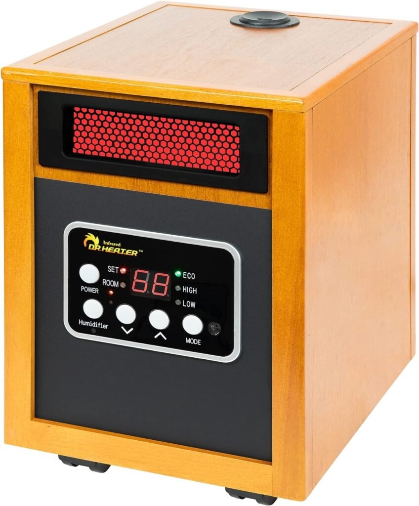 Dr. Infrared Heater Portable Space Heater with Humidifier, 1500-Watt