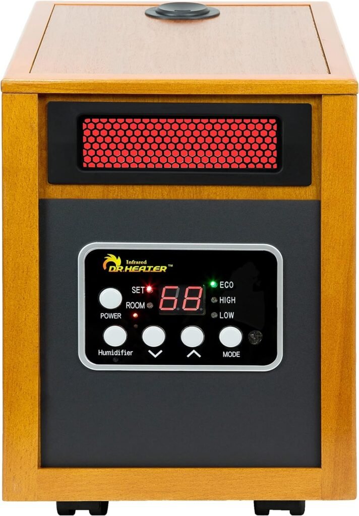 Dr. Infrared Heater Portable Space Heater with Humidifier, 1500-Watt