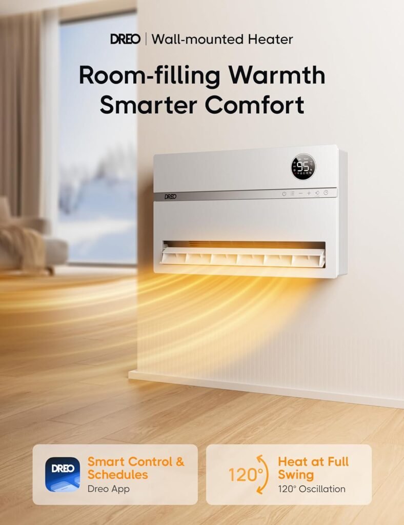 Dreo Smart Wall Heater  Space Heater Indoor Dreo Smart Wall Heater  Space Heater Indoor