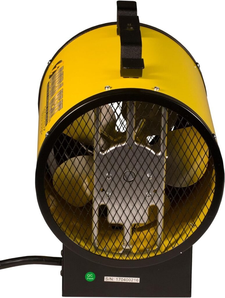 Dura Heat EUH5000 Electric Forced Air Heater 16,400 Btu, Yellow