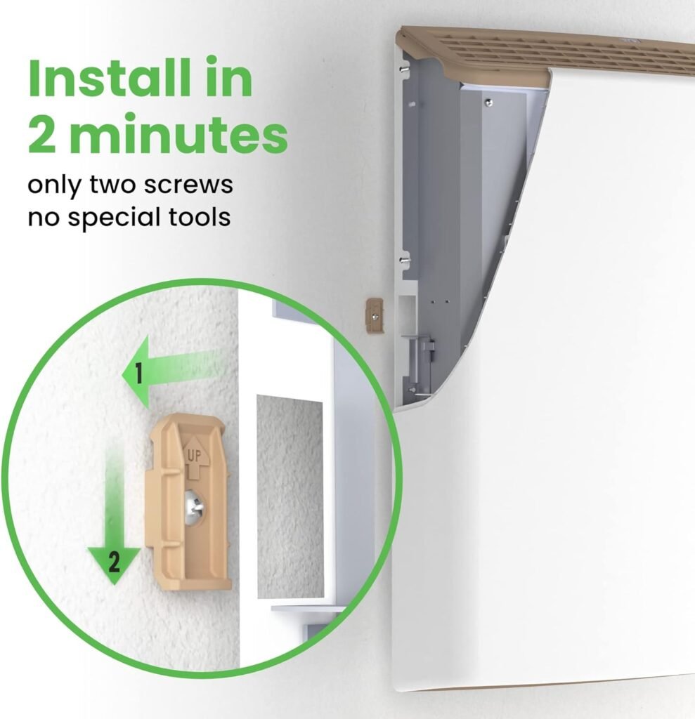 Envi Plug-in Electric Panel Wall Heaters for Indoor Use, Energy Efficient 24/7 Heating w/Safety Sensor Protection, Patented Quiet Fan-less Design, Easy 2-Min Install, Space Heater, Made in USA Envi Plug-in Electric Panel Wall Heaters for Indoor Use, Energy Efficient 24/7 Heating w/Safety Sensor Protection, Patented Quiet Fan-less Design, Easy 2-Min Install, Space Heater, Made in USA