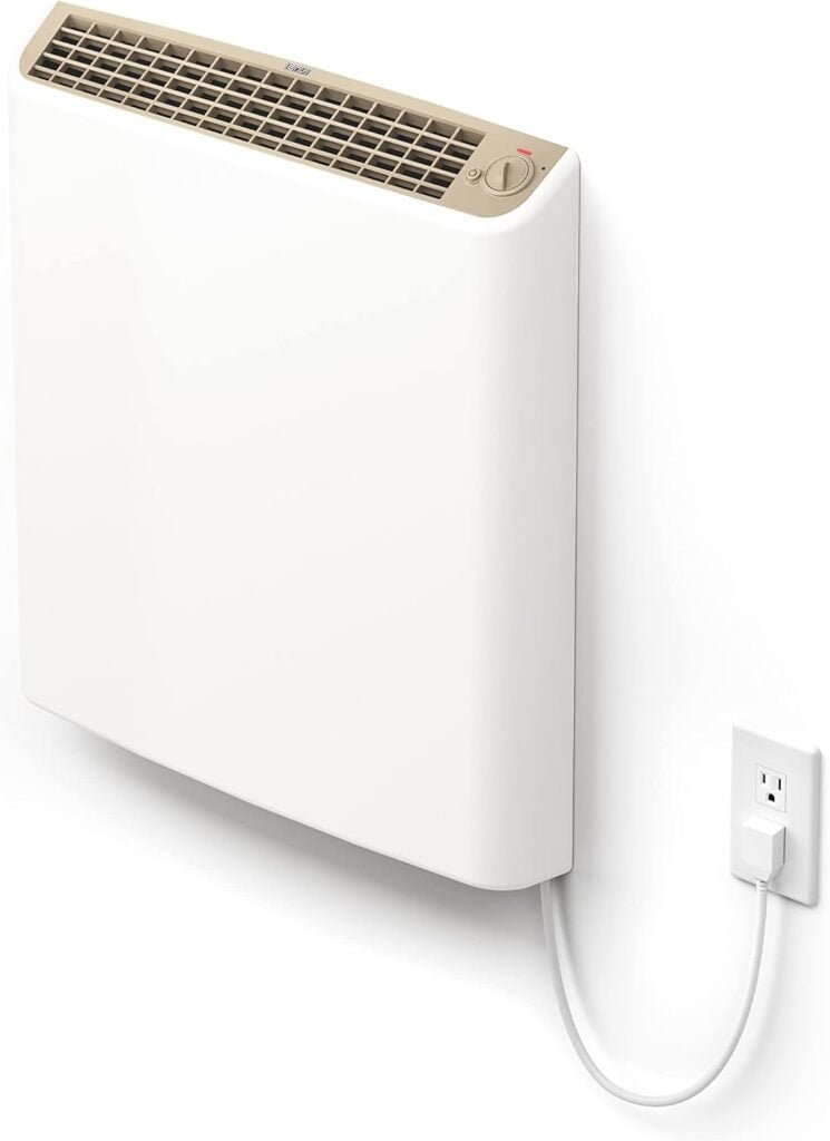 EnviMAX Plug-in Electric Panel Wall Heaters for Large Rooms, 1000 Watts, 24/7 Heating w/Safety Sensor Protection, Patented Quiet Fan-less Design, Easy 2-Min Install, Indoor Space Heater, Made in USA