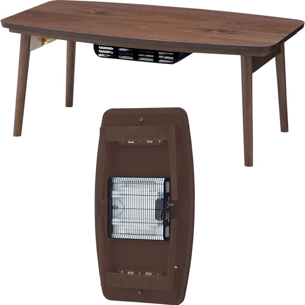 Folding Legs Kotatsu Heater Table Display Size W36xD20xH14.5 Inches Natural Wooden Material Wooden Black Color Electric AC110/120-Voltage 400-Watt for USA and Canada Home Living Protoya OEM ELFI120BK Folding Legs Kotatsu Heater Table Display Size W36xD20xH14.5 Inches Natural Wooden Material Wooden Black Color Electric AC110/120-Voltage 400-Watt for USA and Canada Home Living Protoya OEM ELFI120BK