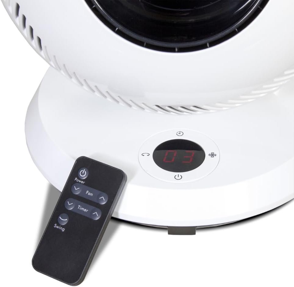 Greentech Environmental pureComfort YEAR-ROUND Oscillating Fan and Heater Combo - Whisper Quiet Fan and Portable Heaters for Indoor Use - 90 Degree Oscillation, 12 Speeds Greentech Environmental pureComfort YEAR-ROUND Oscillating Fan and Heater Combo - Whisper Quiet Fan and Portable Heaters for Indoor Use - 90 Degree Oscillation, 12 Speeds