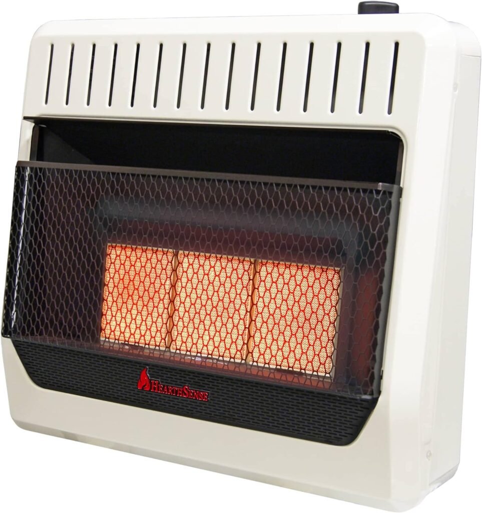 HearthSense Dual Fuel Ventless Infrared Plaque Heater Review - Tankless ...