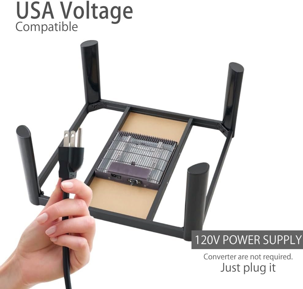 KEN JAPAN KB-75US(BK) Kotatsu Heater Table W29.5xD29.5xH15inches Square Table with 120V Electric Heater top Surface Reversible Gray Black Color Home and Living Blanket is not Included. KEN JAPAN KB-75US(BK) Kotatsu Heater Table W29.5xD29.5xH15inches Square Table with 120V Electric Heater top Surface Reversible Gray Black Color Home and Living Blanket is not Included.