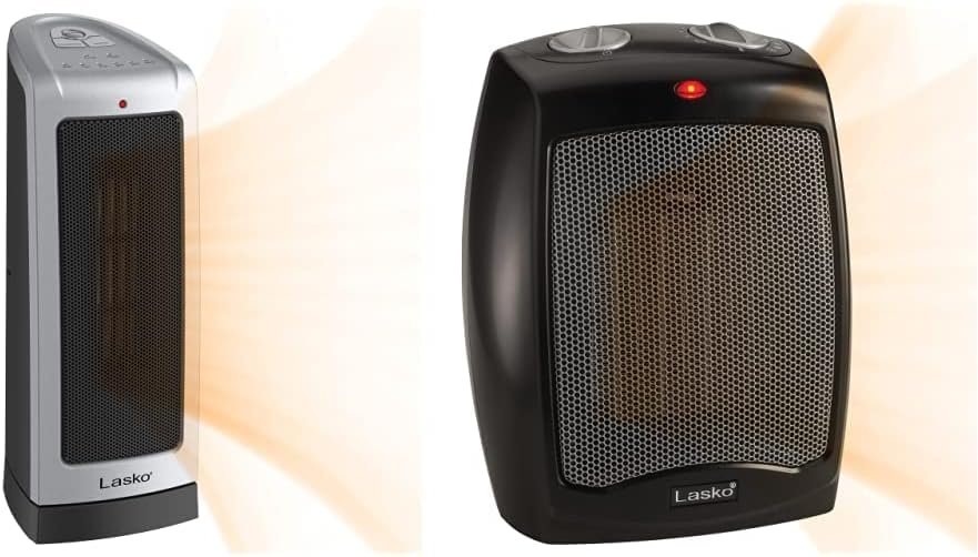 Lasko 5309 Electronic Oscillating Tower Heater, Digital Controls 755320 Ceramic Space Heater 8.5 L x 7.25 W x 23 H inches Lasko 5309 Electronic Oscillating Tower Heater, Digital Controls 755320 Ceramic Space Heater 8.5 L x 7.25 W x 23 H inches